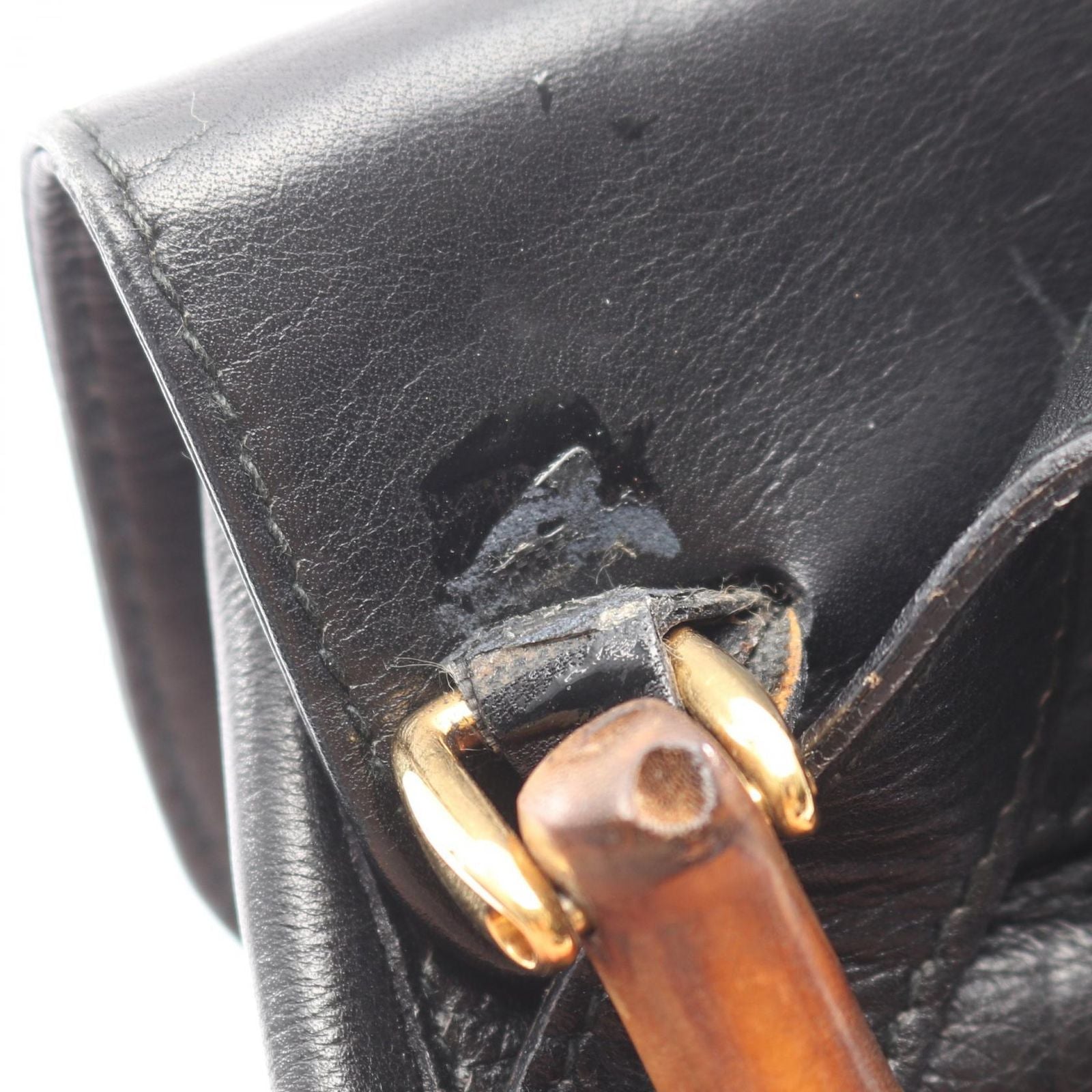 Gucci Backpack Bamboo 003 Black Leather — view 9