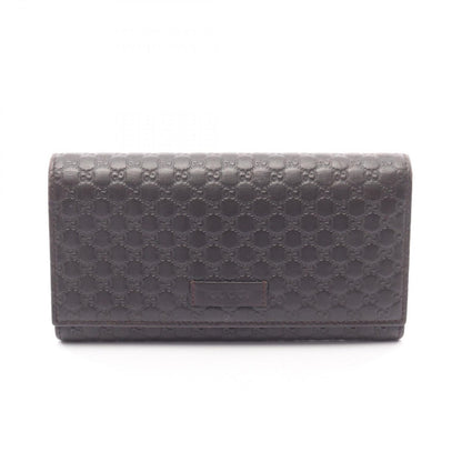 Gucci Bifold Wallet Micro Guccissima Dark Brown Leather Guccissima