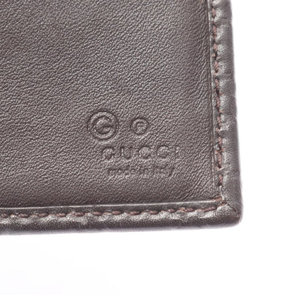 Gucci Bifold Wallet Micro Guccissima Dark Brown Leather Guccissima — view 4