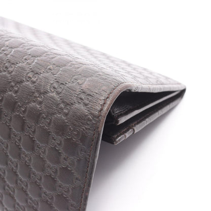 Gucci Bifold Wallet Micro Guccissima Dark Brown Leather Guccissima — view 9