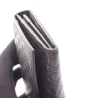 Gucci Bifold Wallet Micro Guccissima Dark Brown Leather Guccissima — view 6