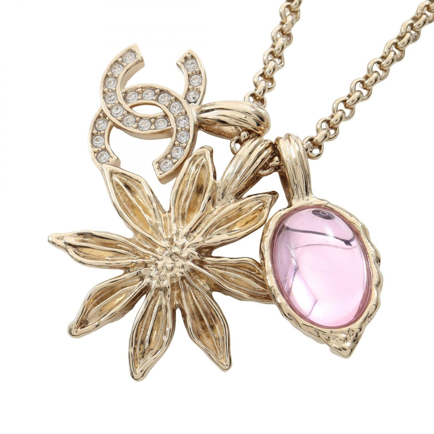 Chanel Necklace CC Logo Visual Long