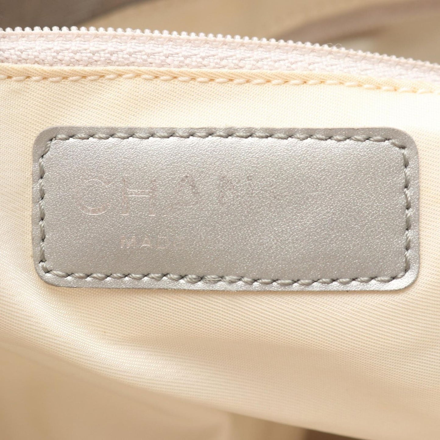 Chanel Tote New Travel Line PM Gray Silver Leather New PM — view 4