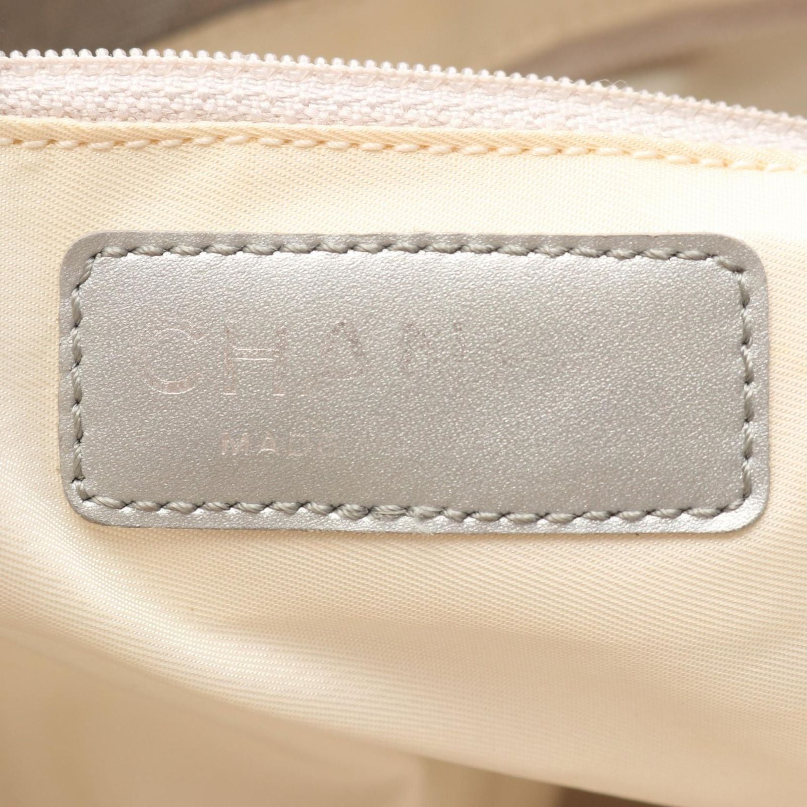 Chanel Tote New Travel Line PM Gray Silver Leather New PM — view 4