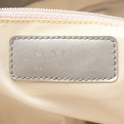 Chanel Tote New Travel Line PM Gray Silver Leather New PM — view 4