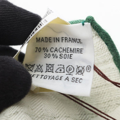 Hermes Scarf Carre Geant 140 la Nouvelle Cite Cavaliere Vert Vif Khaki White — view 4