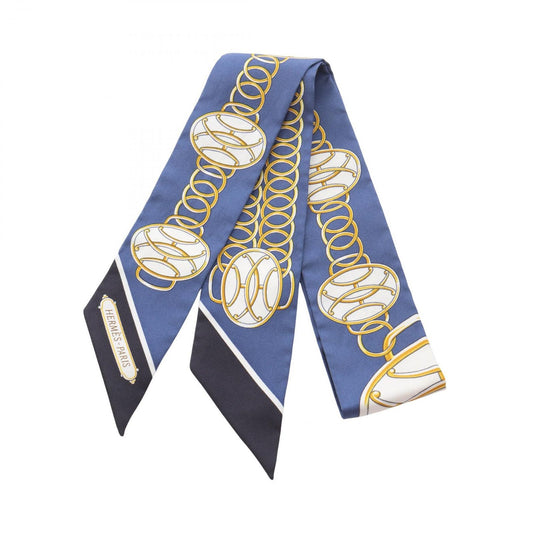 Hermes Scarf Lift Profile Navy Silk