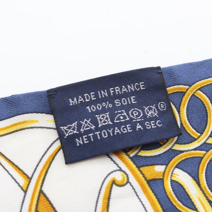 Hermes Scarf Lift Profile Navy Silk — view 5