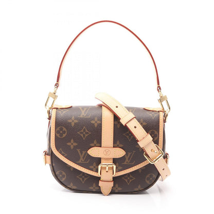 Louis Vuitton Handbag Saumur BB 2-Way Canvas Leather