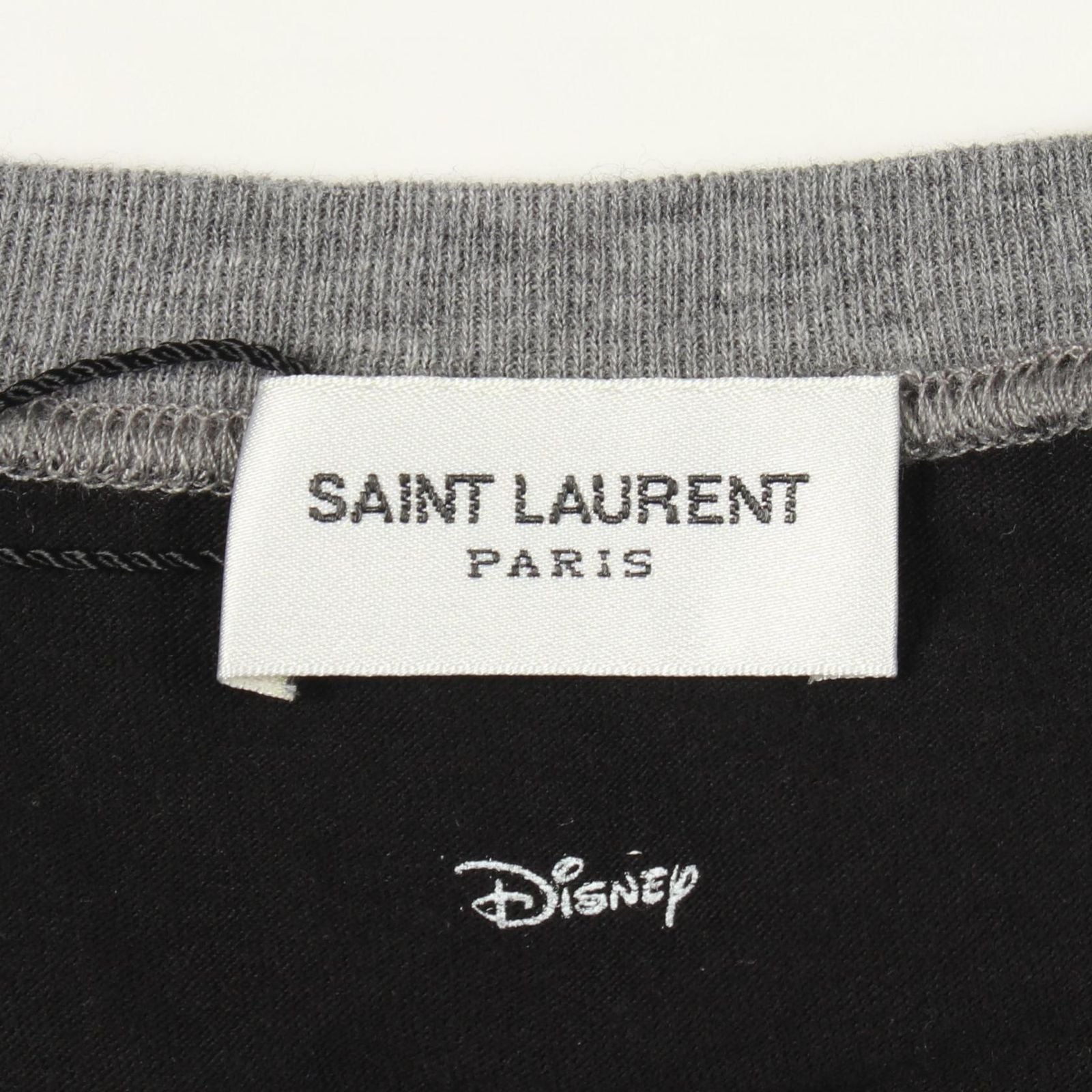 Saint Laurent Paris Long Sleeve T-Shirt Disney Mickey Mouse Cotton — view 3