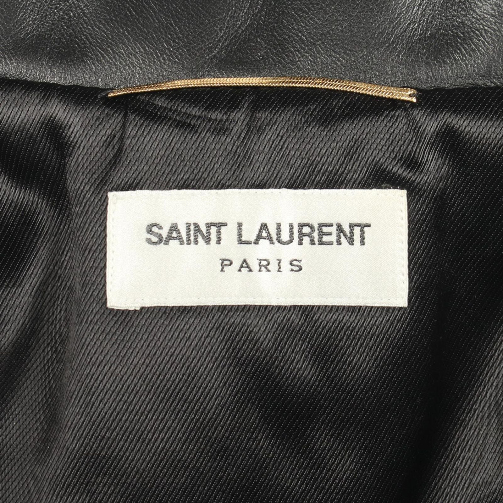 Saint Laurent Paris Rider's Jacket Double Leather — view 3