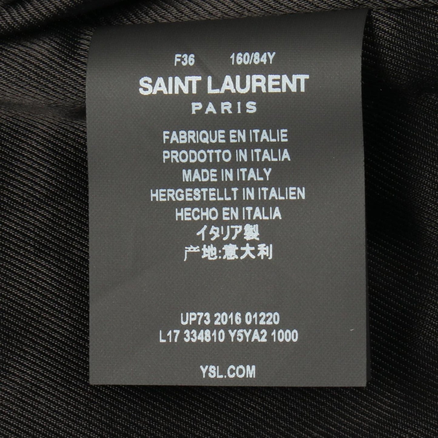 Saint Laurent Paris Rider's Jacket Double Leather — view 6