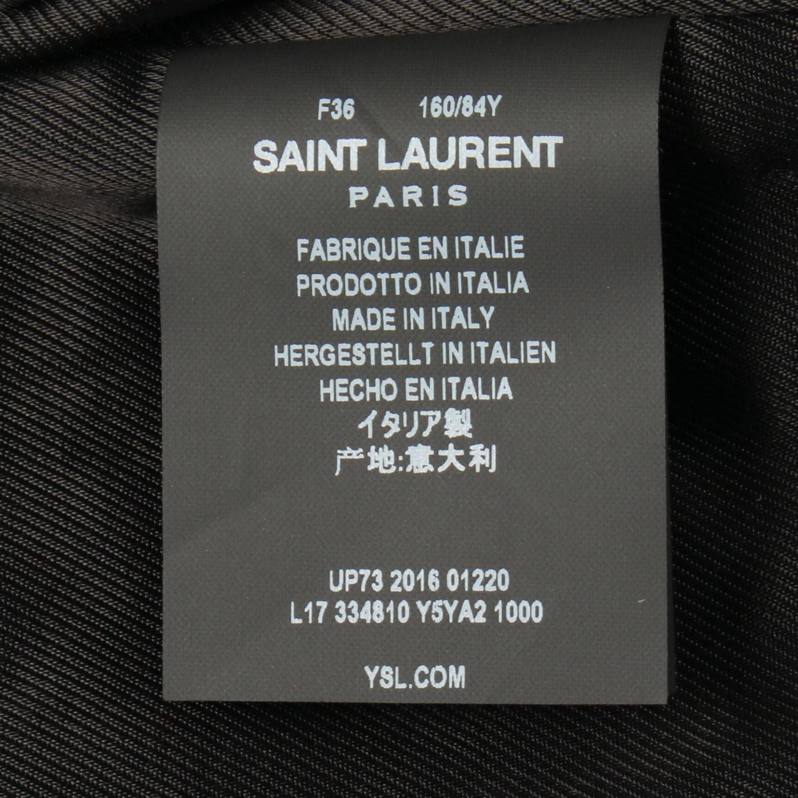 Saint Laurent Paris Rider's Jacket Double Leather — view 6