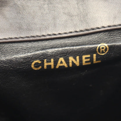 Chanel Backpack Quilted Black Lambskin Double Turnlock — view 4