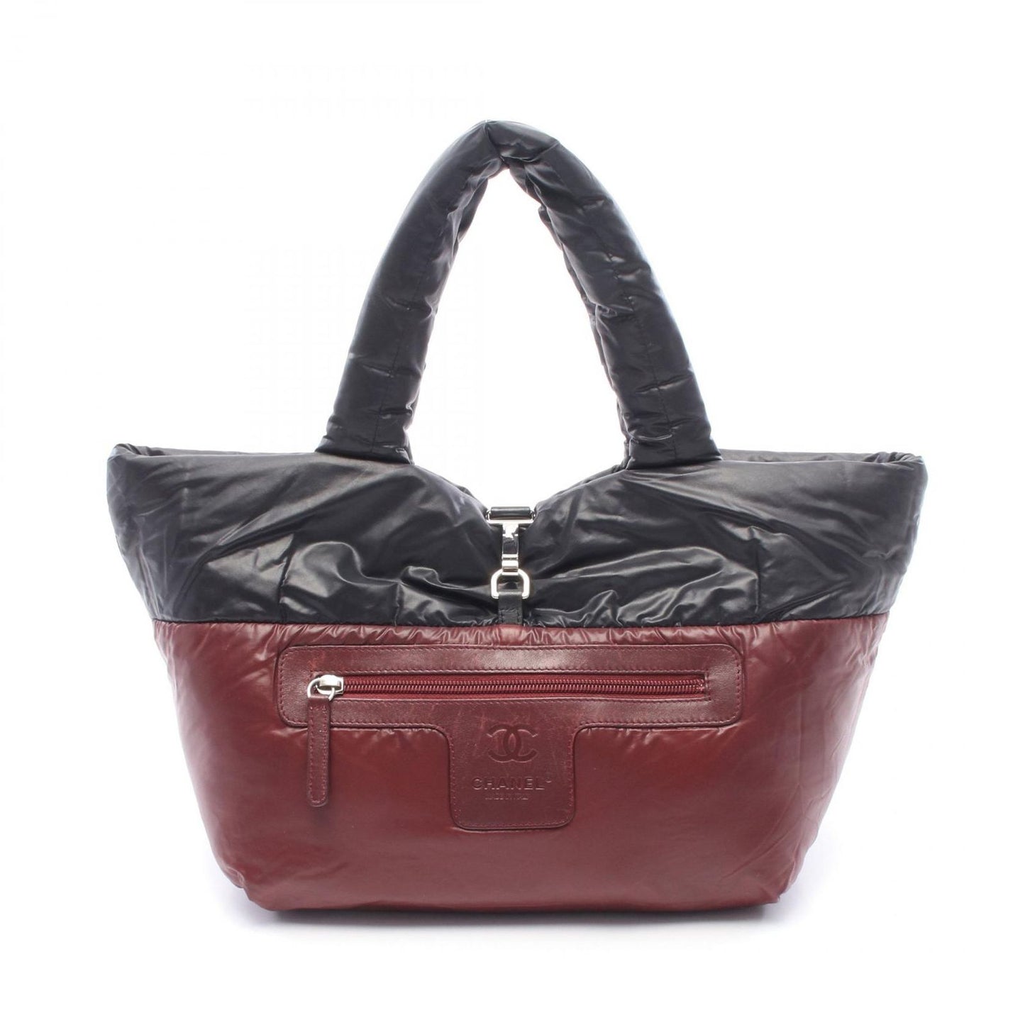 Chanel Tote Coco Cocoon Small Reversible Black Nylon Leather Small — view 6
