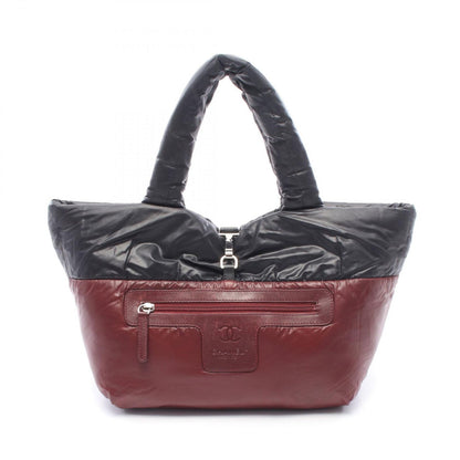 Chanel Tote Coco Cocoon Small Reversible Black Nylon Leather Small — view 6