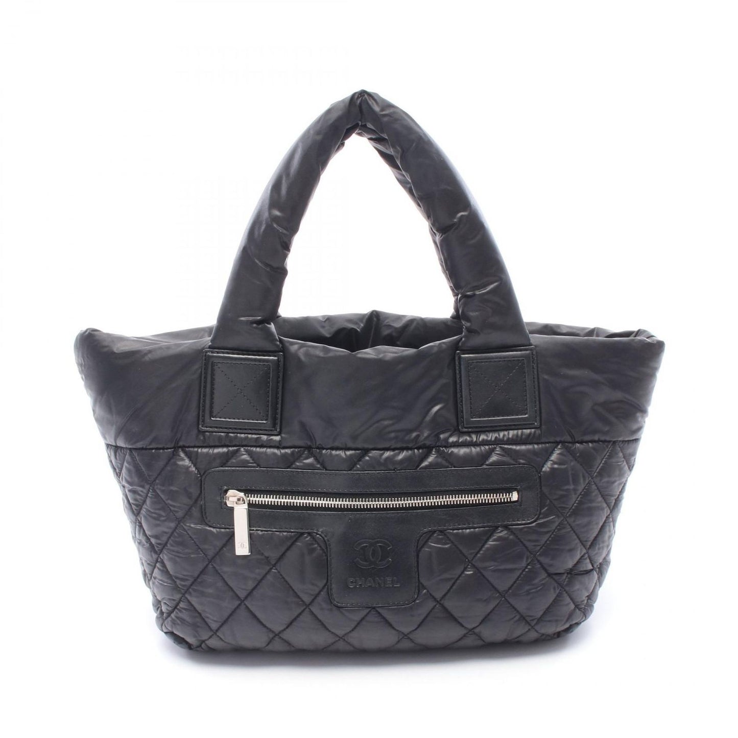Chanel Tote Coco Cocoon Small Reversible Black Nylon Leather Small