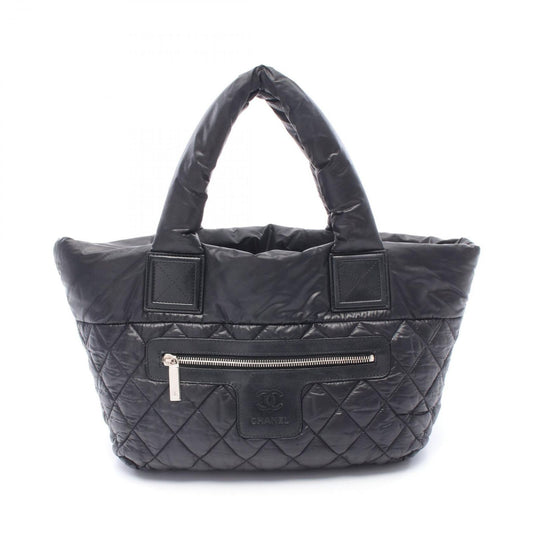 Chanel Tote Coco Cocoon Small Reversible Black Nylon Leather Small