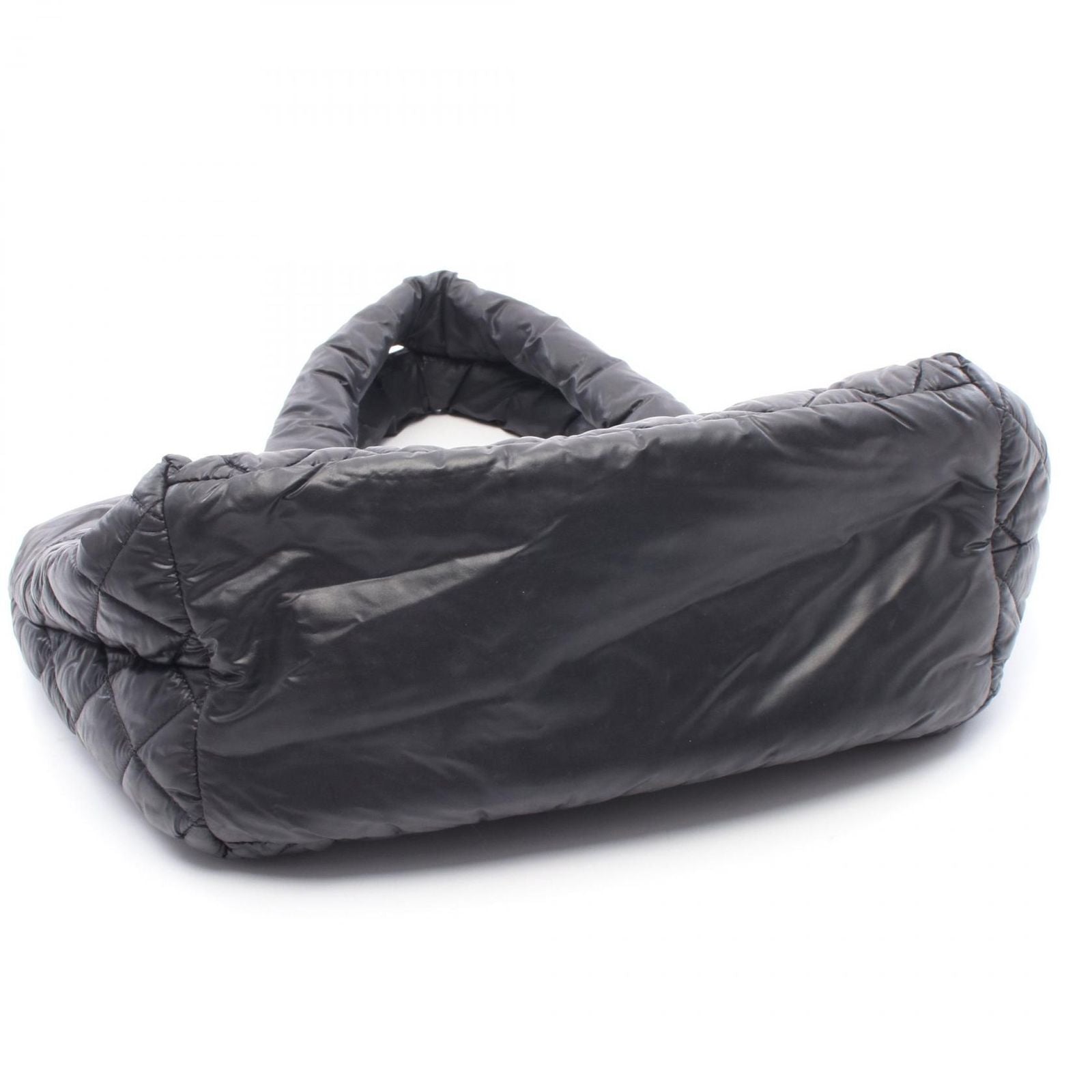 Chanel Tote Coco Cocoon Small Reversible Black Nylon Leather Small — view 9