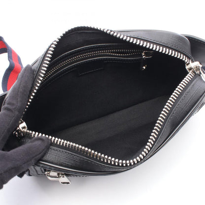 Gucci Waist Bag Soft GG Supreme Sherry Line Black Canvas Leather — view 3