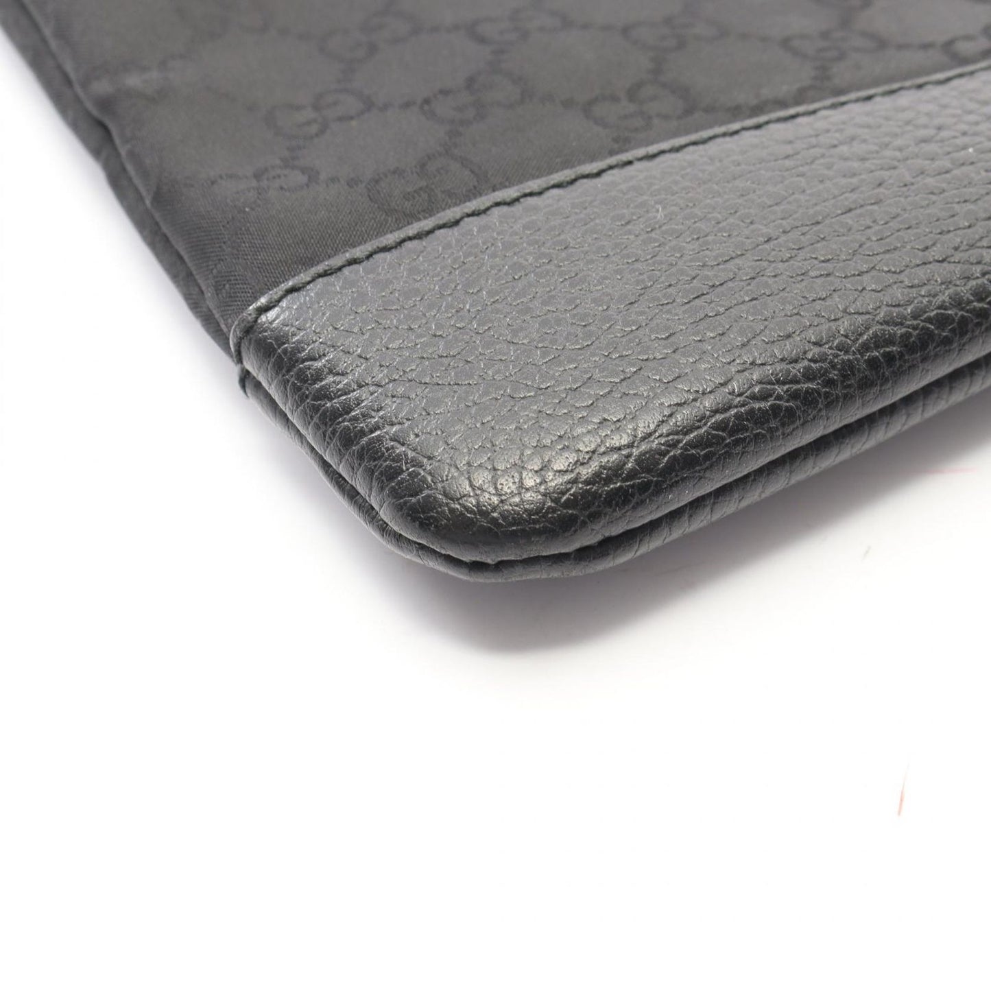 Gucci Shoulder Bag GG Pattern Black Nylon Leather — view 7