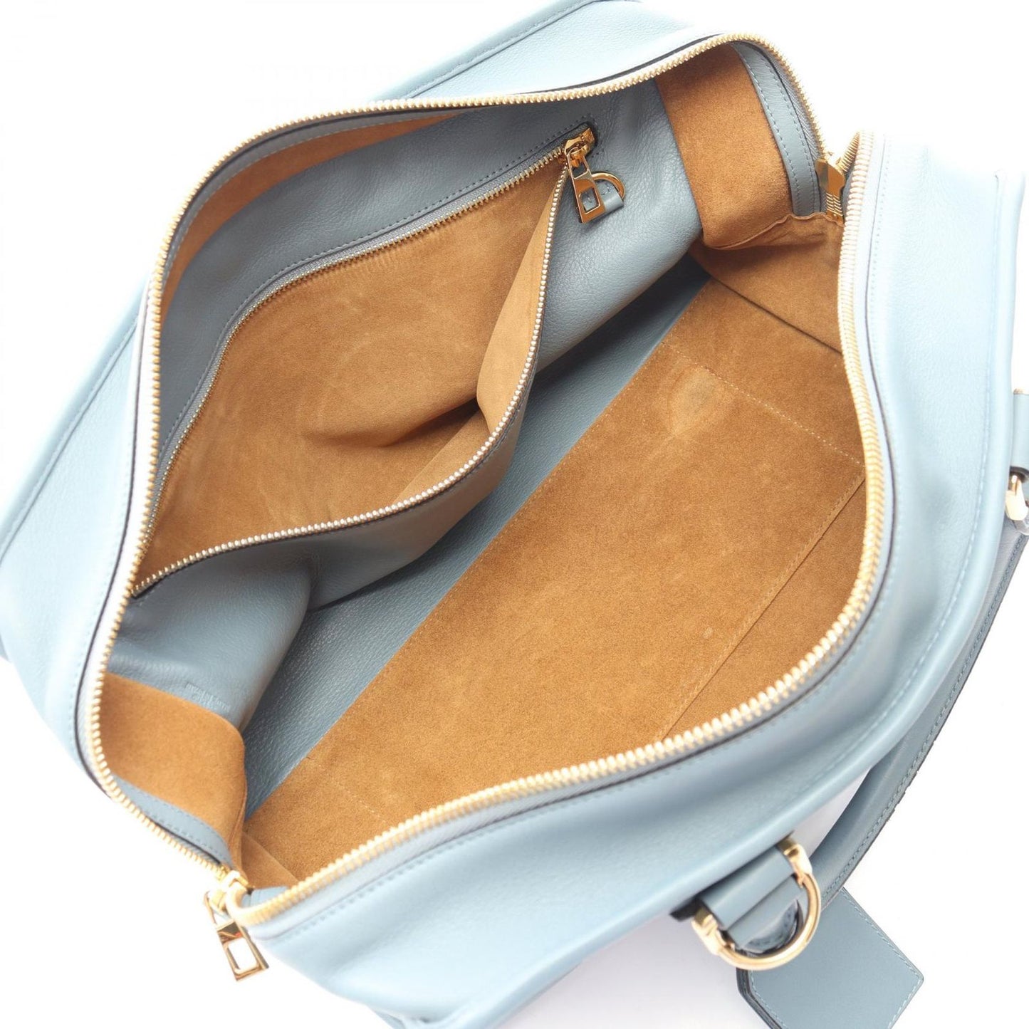 Loewe Handbag Amazona 36 2-Way Blue Gray Leather — view 3