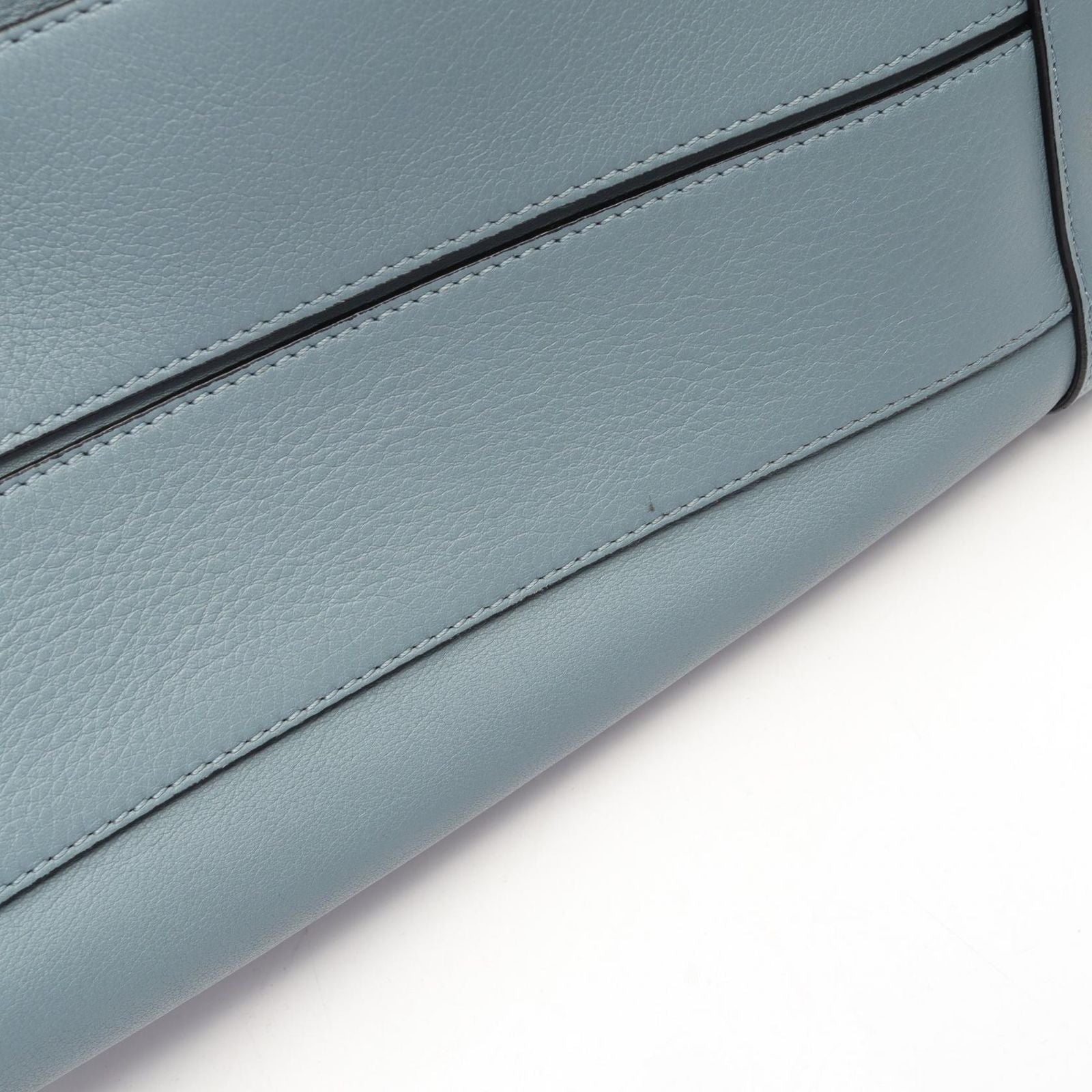Loewe Handbag Amazona 36 2-Way Blue Gray Leather — view 9