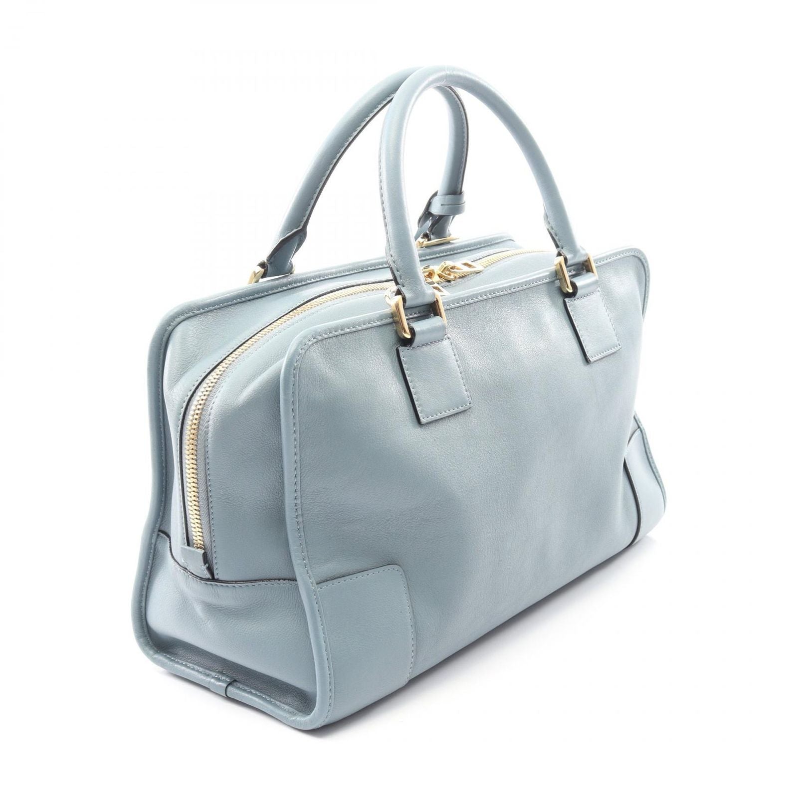 Loewe Handbag Amazona 36 2-Way Blue Gray Leather — view 2