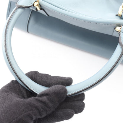 Loewe Handbag Amazona 36 2-Way Blue Gray Leather — view 6