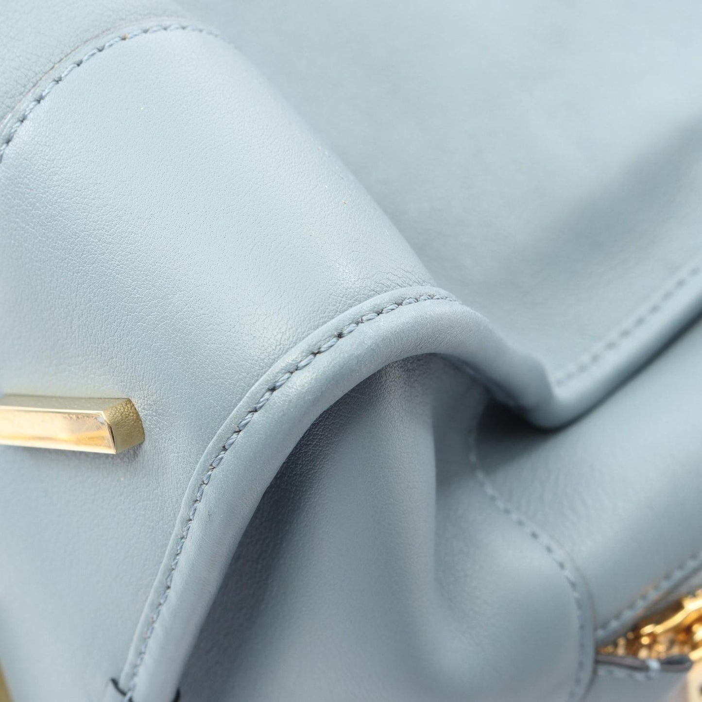 Loewe Handbag Amazona 36 2-Way Blue Gray Leather — view 7