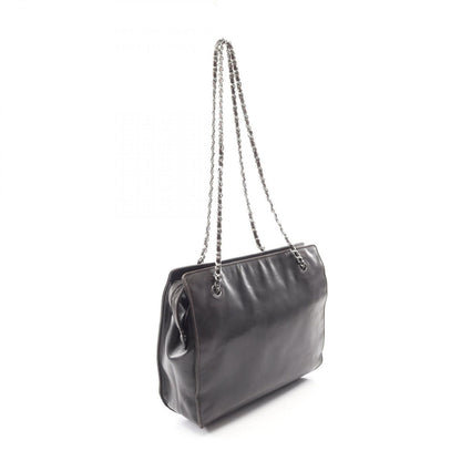 Chanel Shoulder Bag CC Logo Black Lambskin CC Chain — view 2