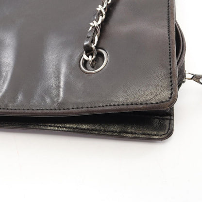 Chanel Shoulder Bag CC Logo Black Lambskin CC Chain — view 6