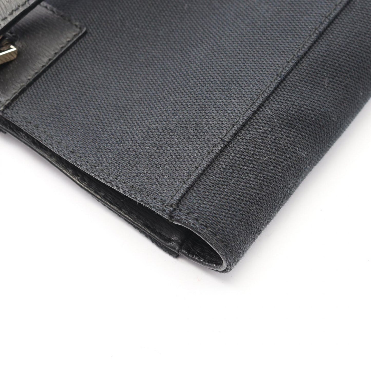 Gucci Tote Logo 002 Black Canvas Leather — view 6