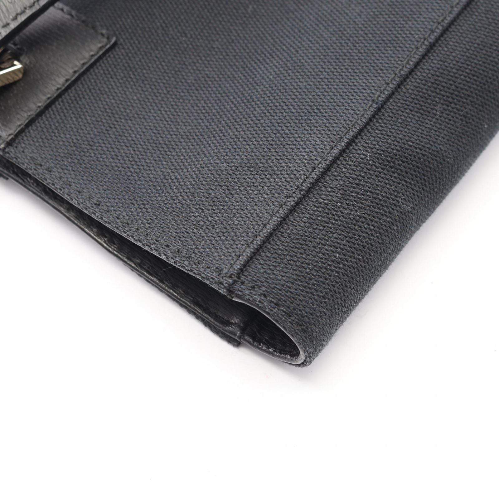 Gucci Tote Logo 002 Black Canvas Leather — view 6