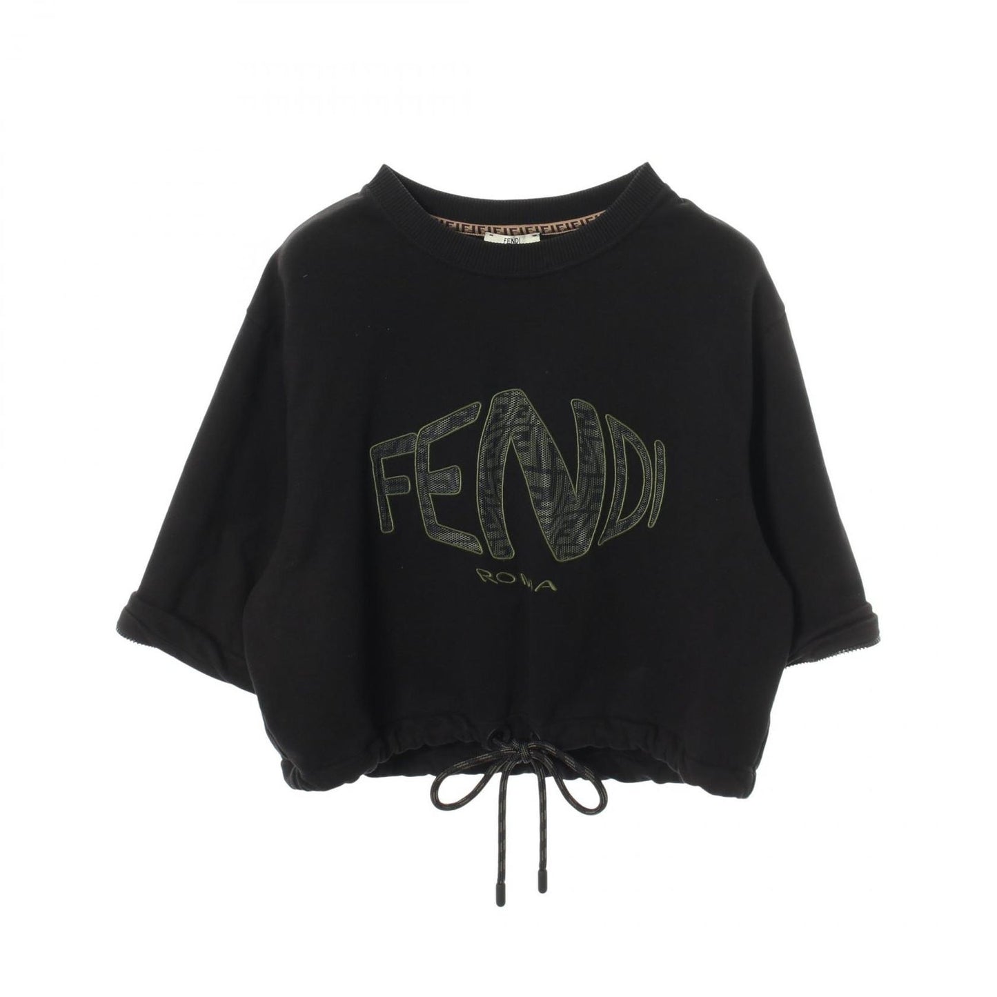 Fendi Sweatshirt Fisheye Cropped Cotton — view 3