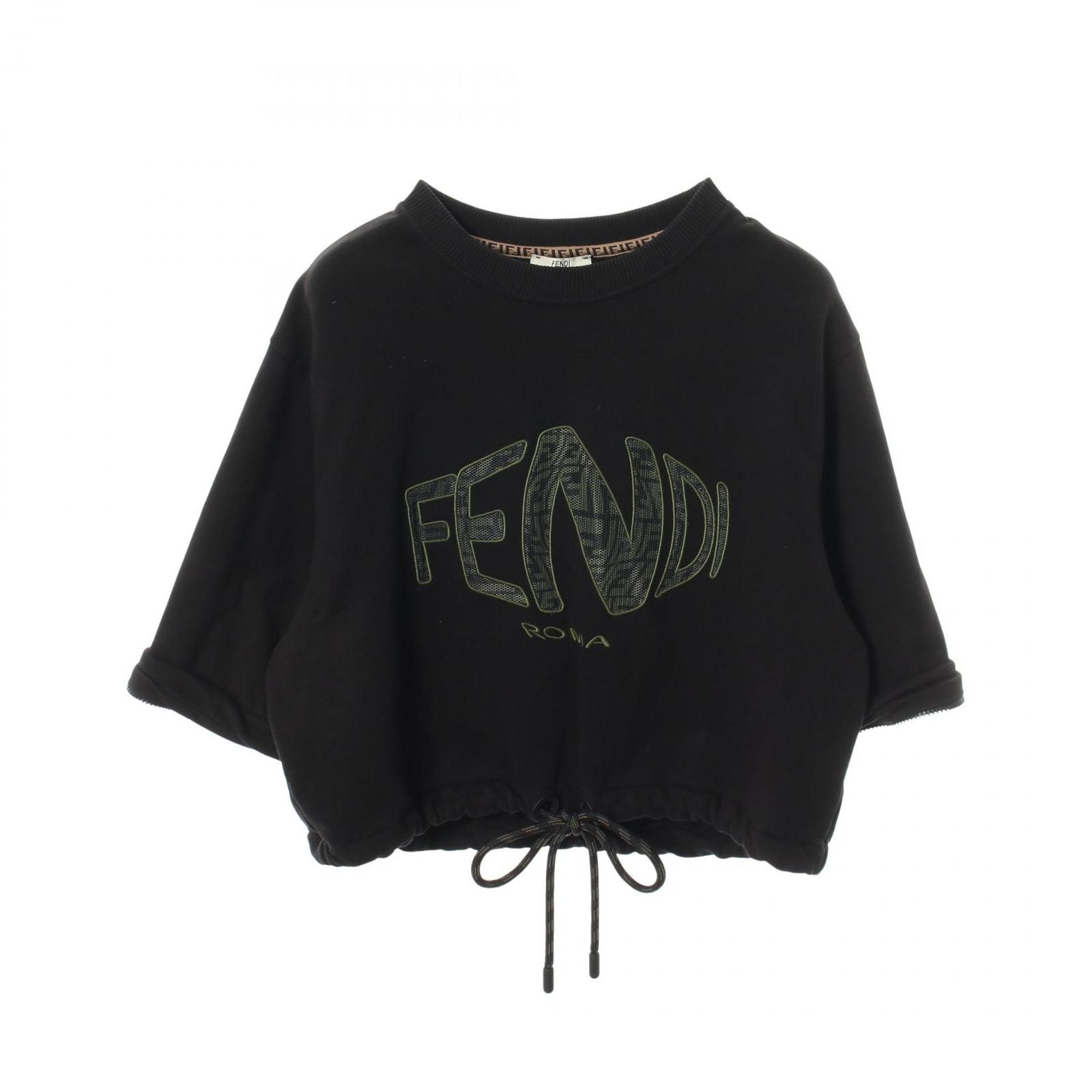 Fendi Sweatshirt Fisheye Cropped Cotton — view 3