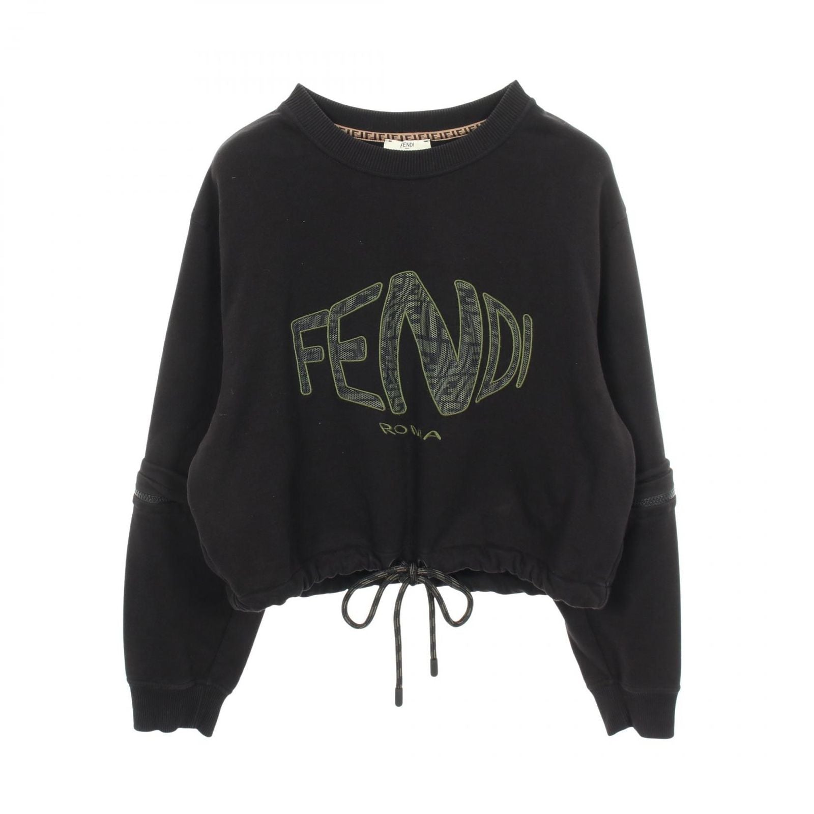Fendi Sweatshirt Fisheye Cropped Cotton