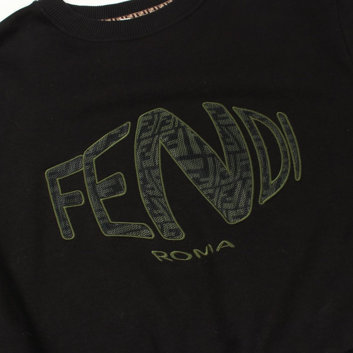Fendi Sweatshirt Fisheye Cropped Cotton — view 8