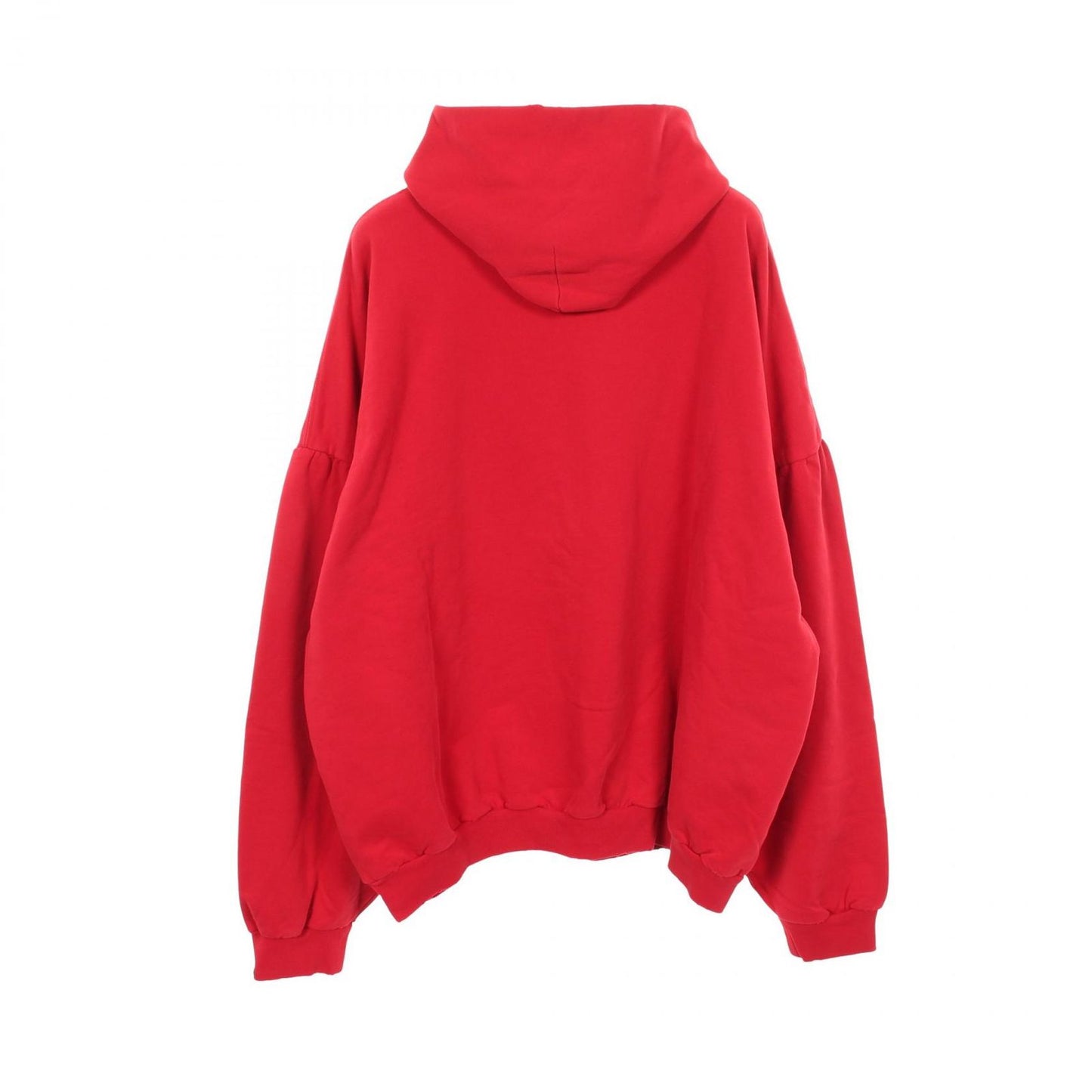 Balenciaga Hoodie Many Kisses Distressed Cotton Pullover — view 2
