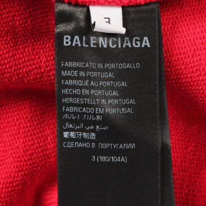 Balenciaga Hoodie Many Kisses Distressed Cotton Pullover — view 4