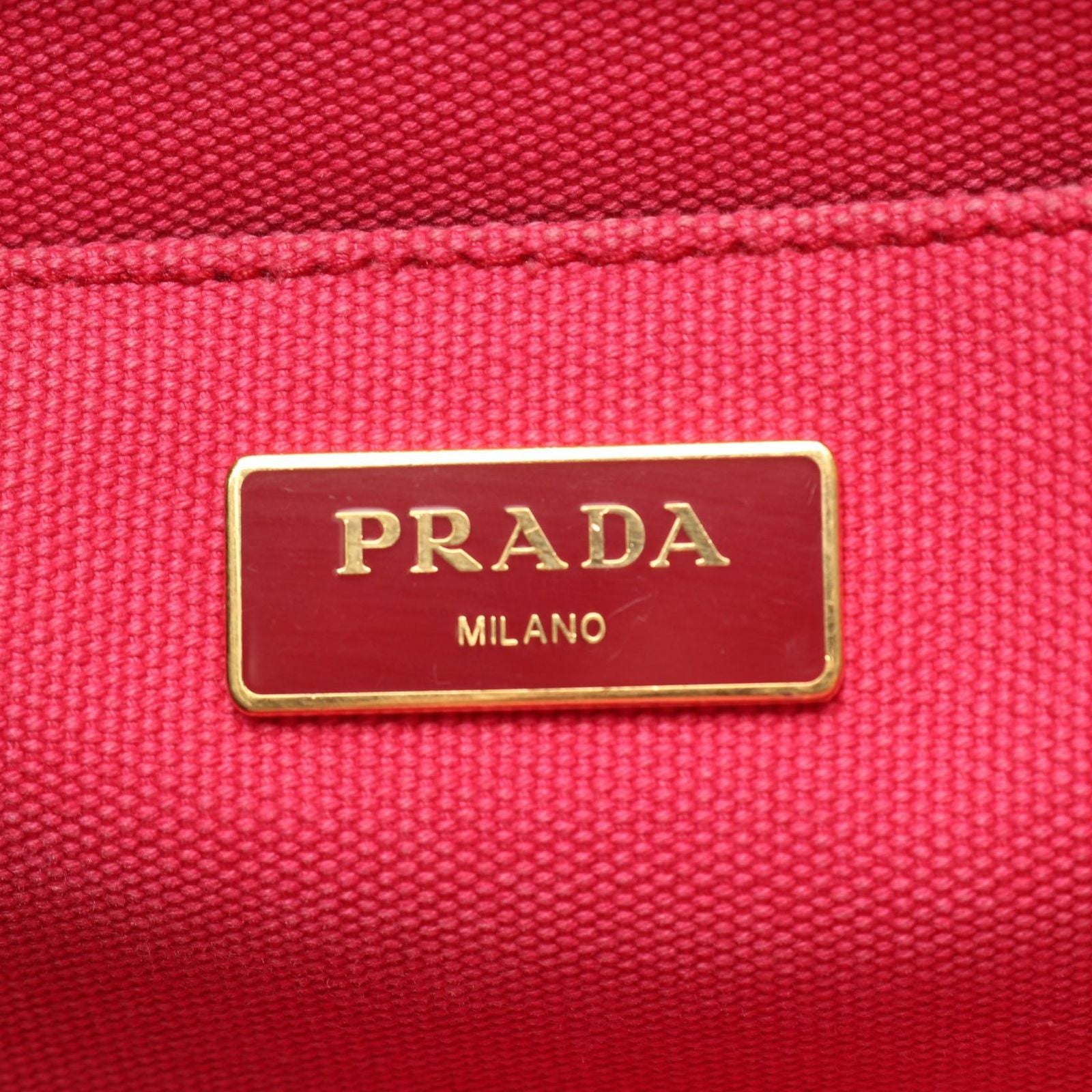 Prada Tote Canapa 2-Way Pink Canvas — view 4