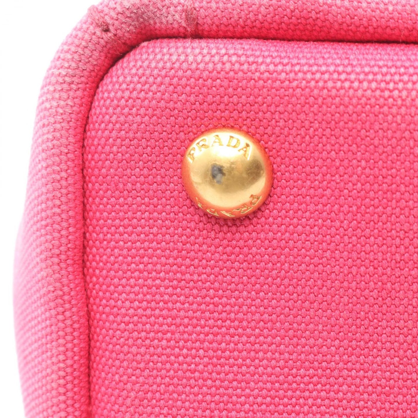 Prada Tote Canapa 2-Way Pink Canvas — view 7