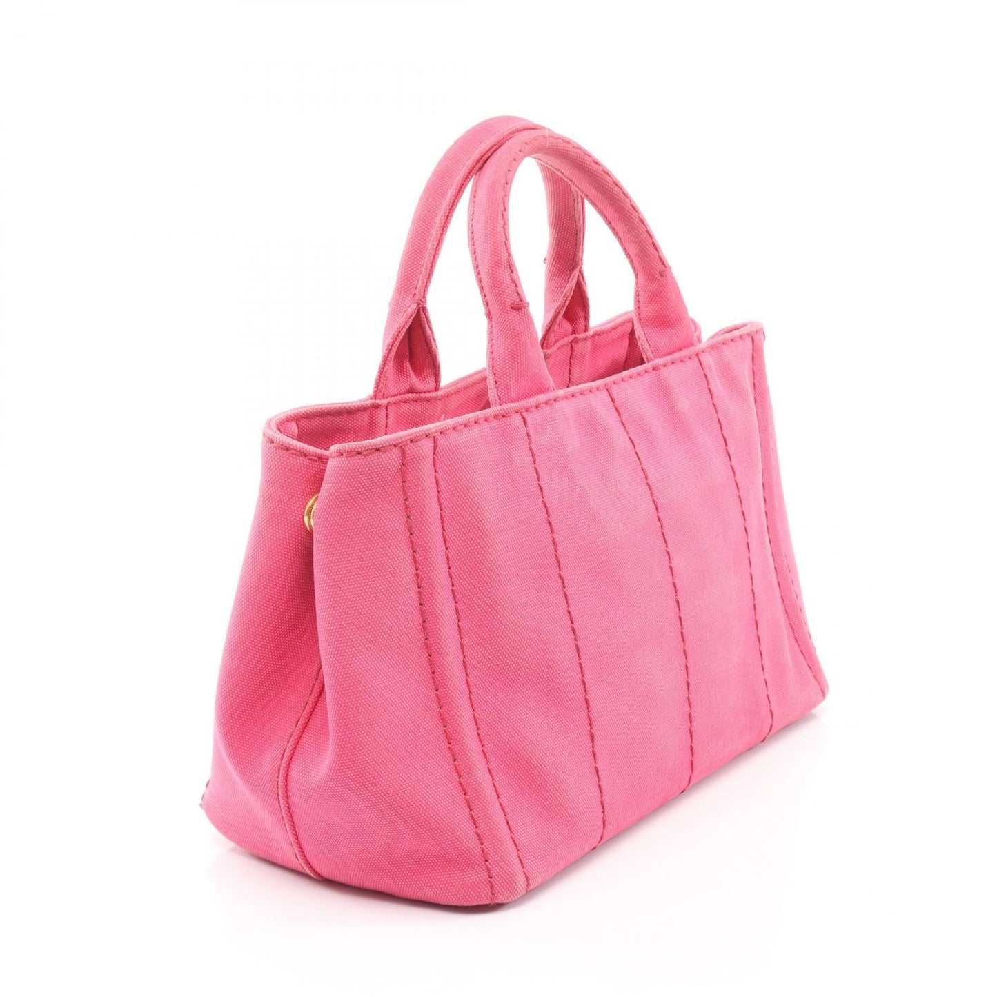 Prada Tote Canapa 2-Way Pink Canvas — view 2