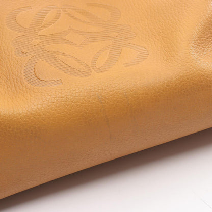 Loewe Handbag Anagram Yellow Brown Leather Mini Boston — view 6