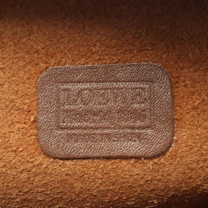 Loewe Handbag Anagram Yellow Brown Leather Mini Boston — view 4