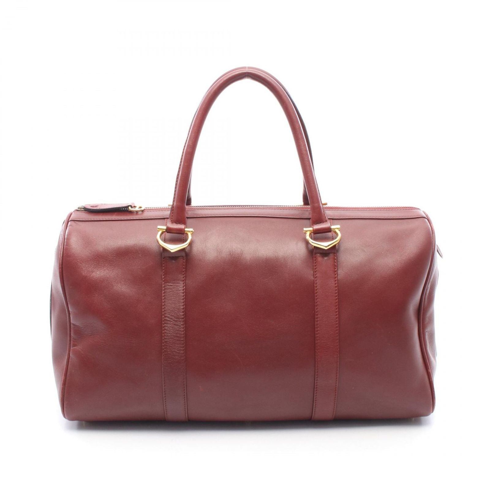 Cartier Boston Bag Must Line Bordeaux Leather