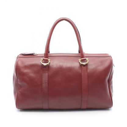 Cartier Boston Bag Must Line Bordeaux Leather