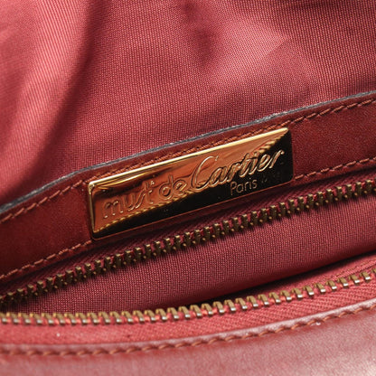 Cartier Boston Bag Must Line Bordeaux Leather — view 4