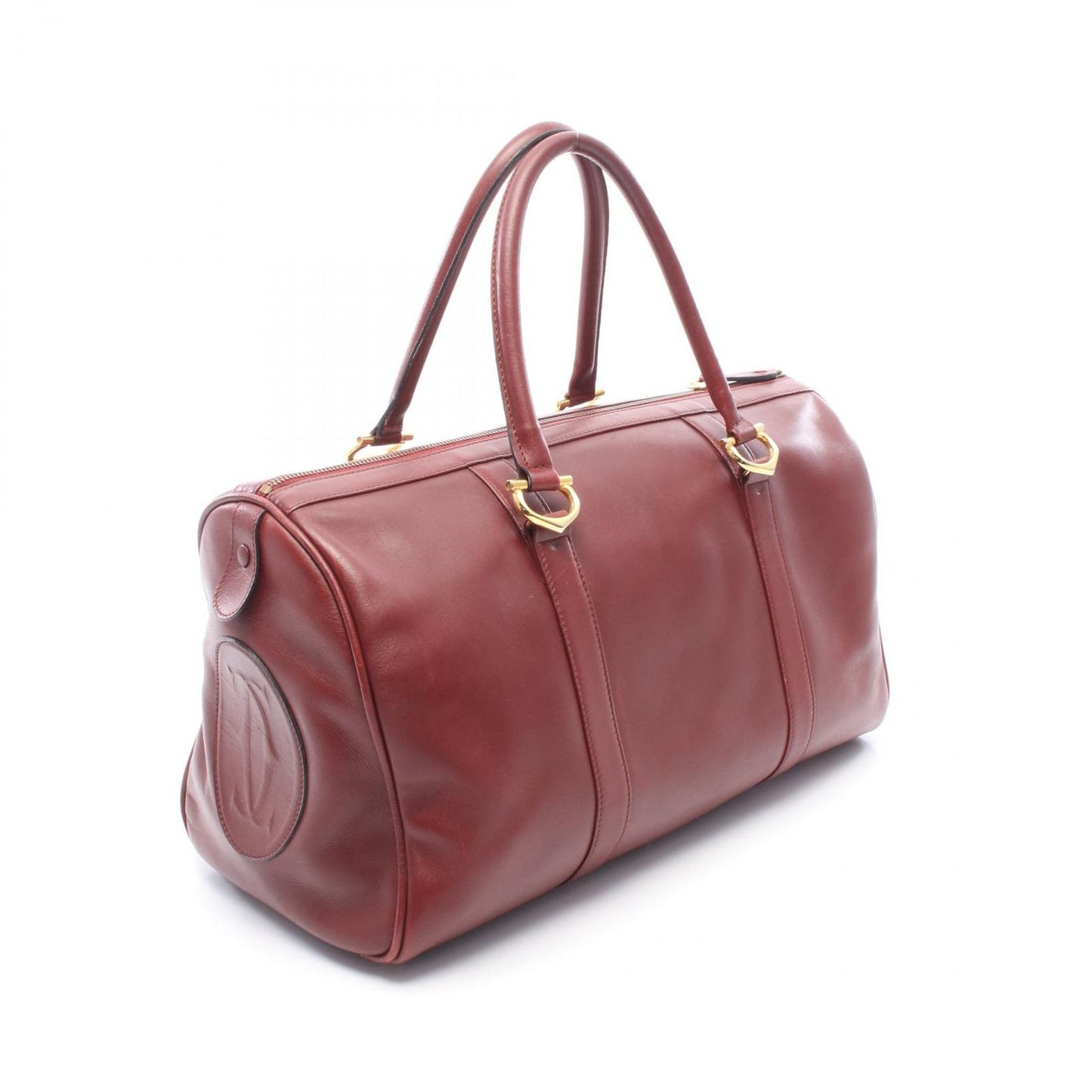 Cartier Boston Bag Must Line Bordeaux Leather — view 2