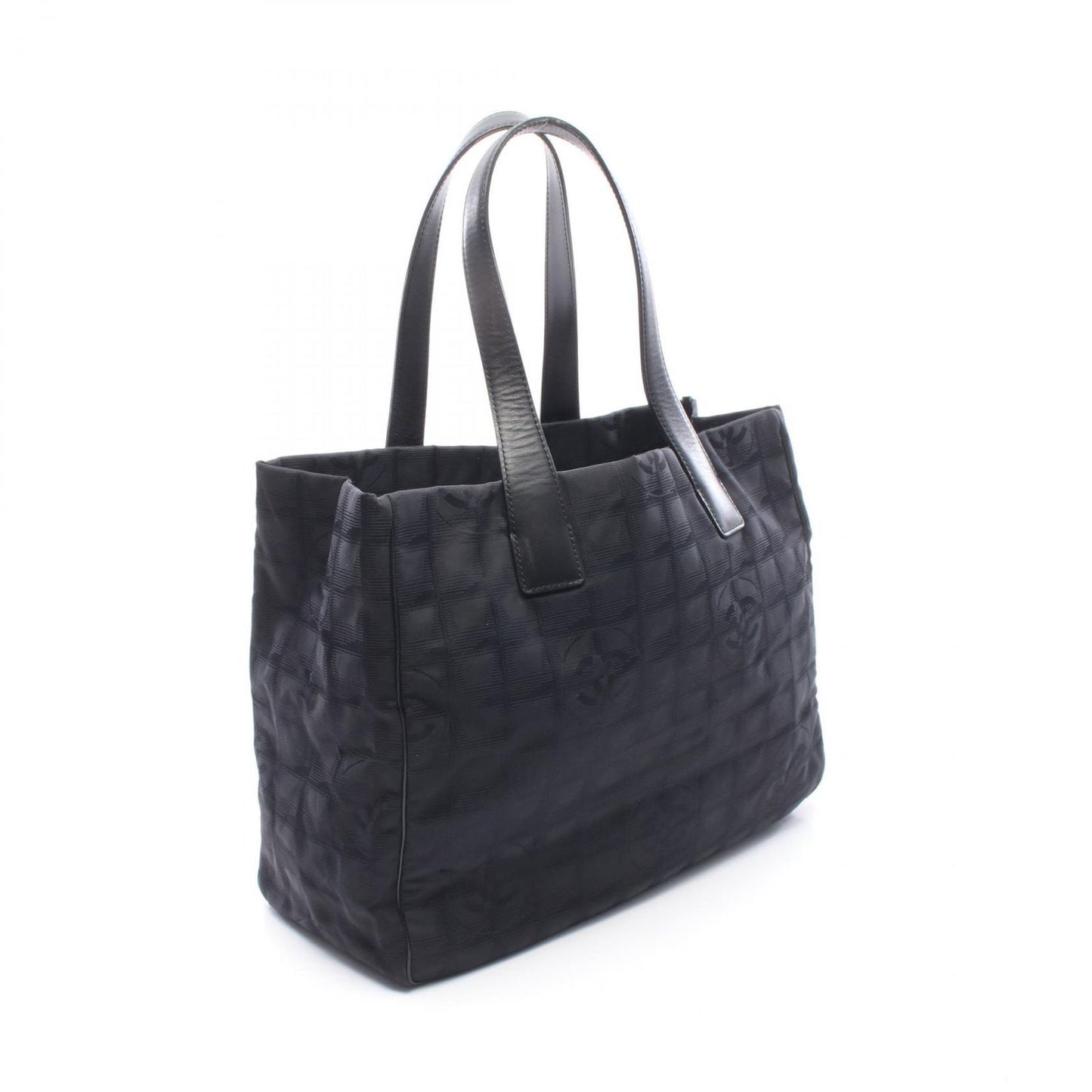 Chanel Tote New Travel Line MM Black Leather New MM — view 2
